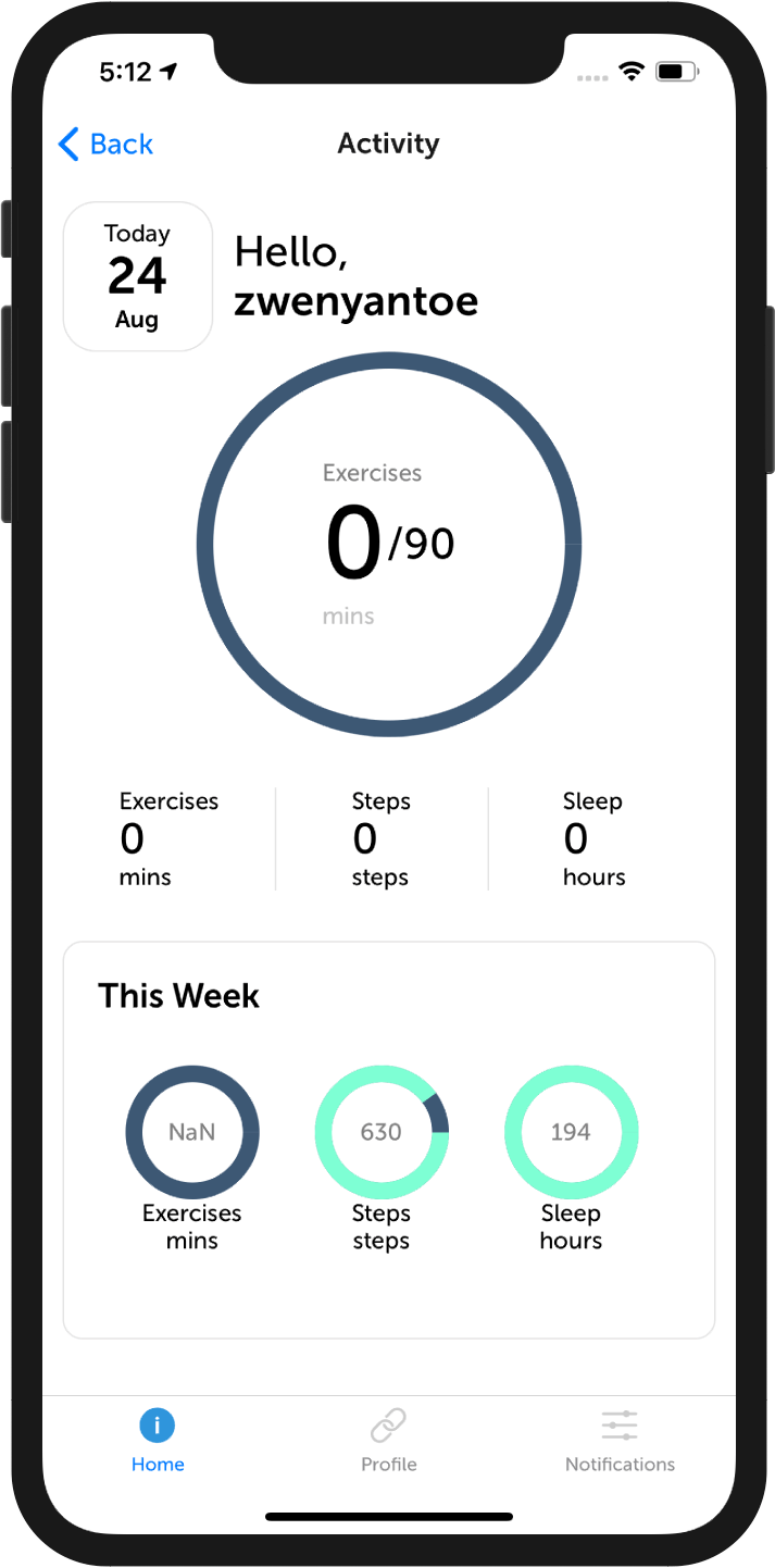 Fitness Tracker Screenshot 2